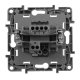 Выключатель кнопочный одноклавишный Legrand Etika 6A 250V алюминий 672414