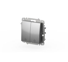Переключатель двухклавишный ELBI Zena Vega 609-011000-211