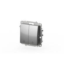 Переключатель двухклавишный ELBI Zena Vega 609-011000-211