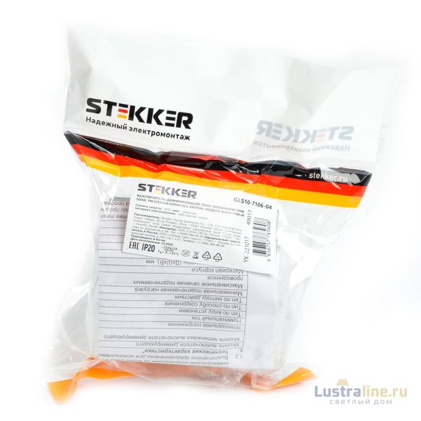 Выключатель диммирующий Stekker Катрин GLS10-7106-04 49017 Выключатель диммирующий Stekker Катрин GLS10-7106-04 49017