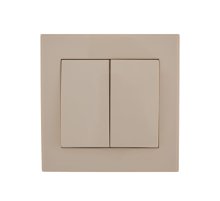 Выключатель двойной Lezard Rain 703-0303-101