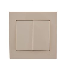 Выключатель двойной Lezard Rain 703-0303-101