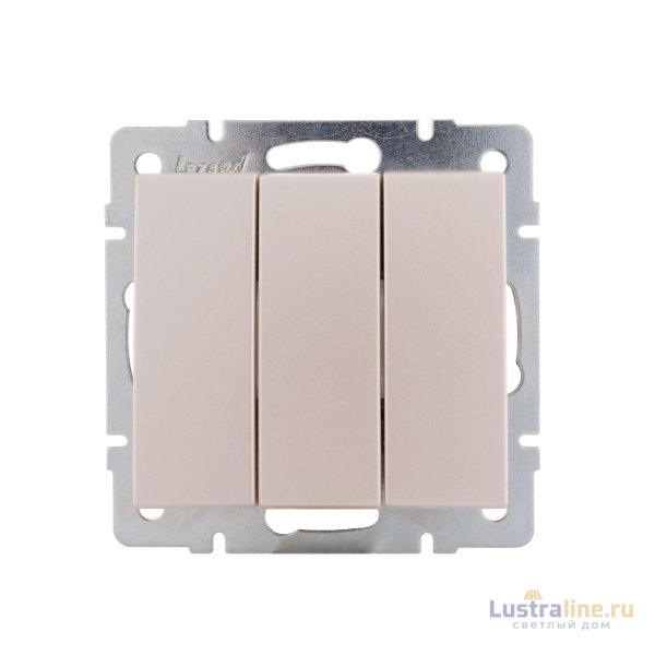 Выключатель тройной Lezard Rain 703-3088-109