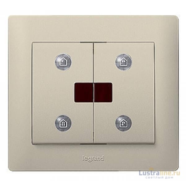 Лицевая панель Legrand Galea Life сценарного выключателя IN ONE титановая 771493