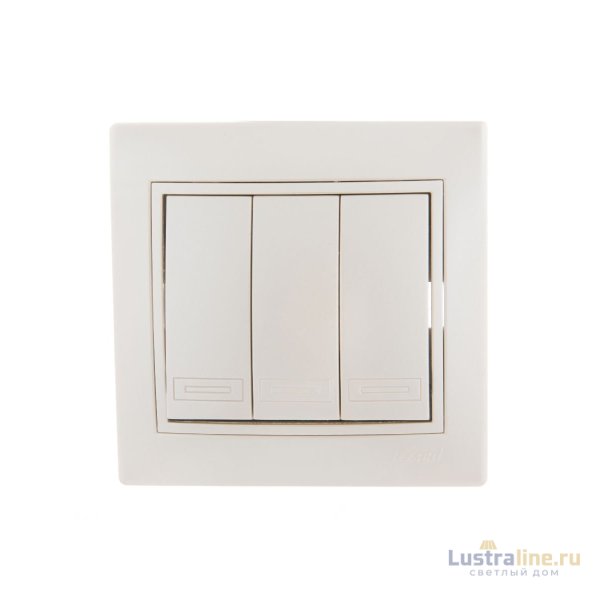 Выключатель тройной Lezard Mira 701-3030-109