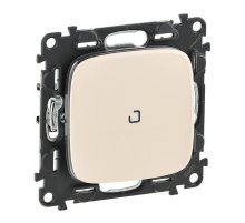 Переключатель одноклавишный Legrand Valena Allure 10А 250В с подсветкой слоновая кость 752826