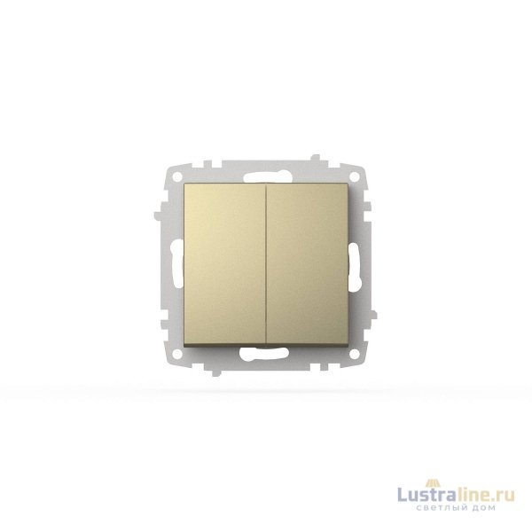 Выключатель двухклавишный ELBI Zena Vega 609-011400-202 Выключатель двухклавишный ELBI Zena Vega 609-011400-202