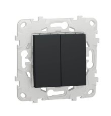 Переключатель двухклавишный перекрестный Schneider Electric Unica New NU521554
