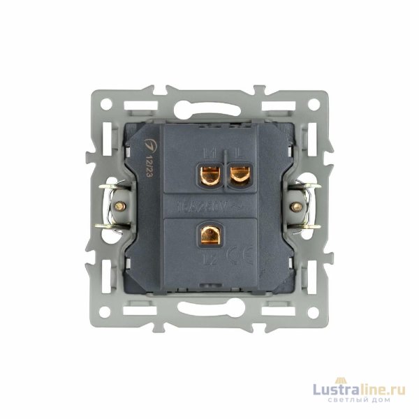 Механизм выключателя одноклавишный проходной Arlight SWT-MKP1-PL-WH (250V, 16A) 043714