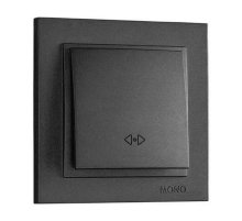 Выключатель одноклавишный перекресный Mono Electric Despina 10А 250В графит 102-202025-112 Выключатель одноклавишный перекресный Mono Electric Despina 10А 250В графит 102-202025-112