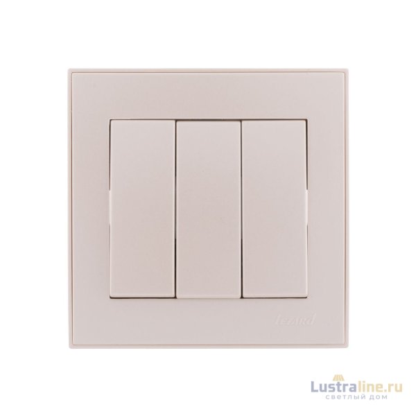 Выключатель тройной Lezard Rain 703-3030-109