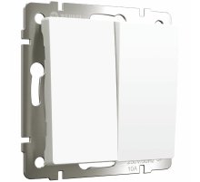 Выключатель двухклавишный с самовозвратом Werkel 4690389192364 W1122461 a062576