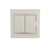 Выключатель двойной Lezard Mira 701-0303-101