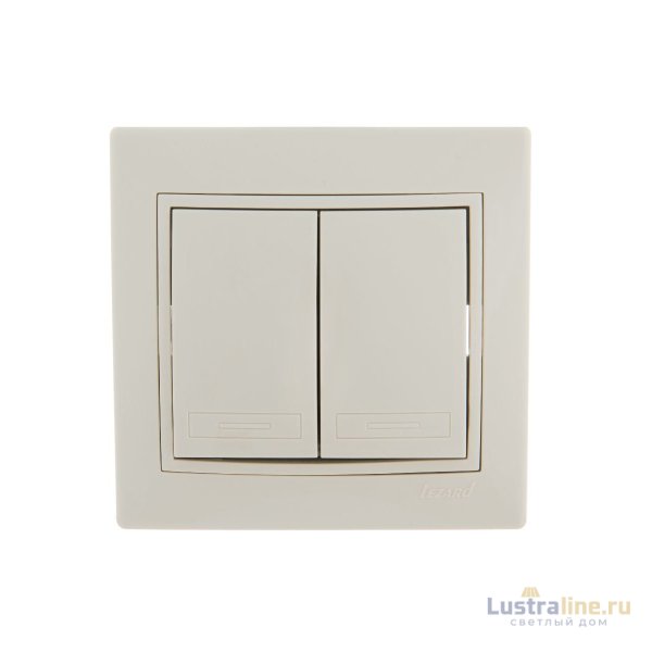 Выключатель двойной Lezard Mira 701-0303-101