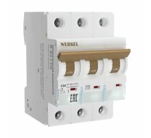 Автоматический выключатель 3P 20 A C 6 kА Werkel W903P206 4690389192869 a062550