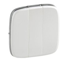 Лицевая панель Legrand Valena Allure выключателя трехклавишного жемчуг 755039