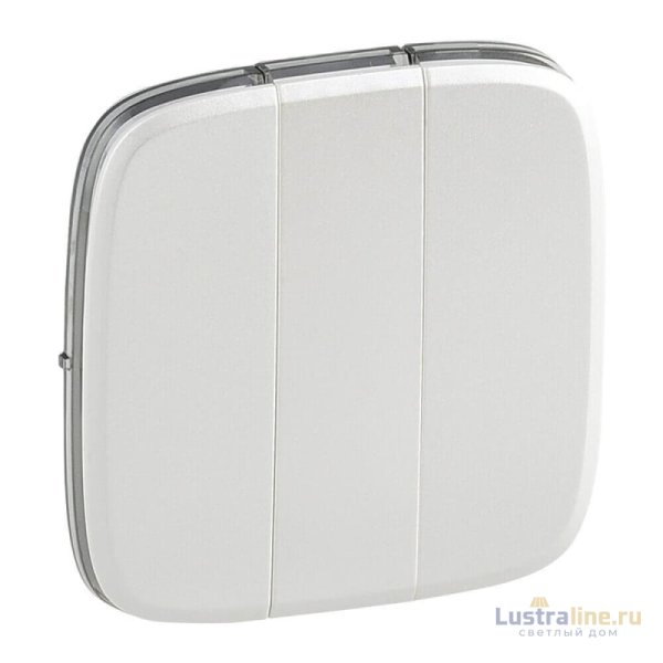 Лицевая панель Legrand Valena Allure выключателя трехклавишного жемчуг 755039