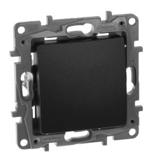 Переключатель одноклавишный Legrand Etika 10A 250V антрацит 672605