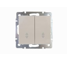Выключатель проходной двойной Lezard Rain 703-0388-106