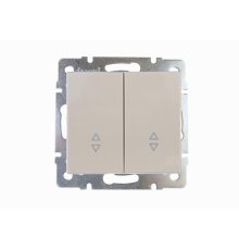 Выключатель проходной двойной Lezard Rain 703-0388-106