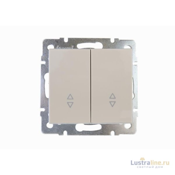 Выключатель проходной двойной Lezard Rain 703-0388-106