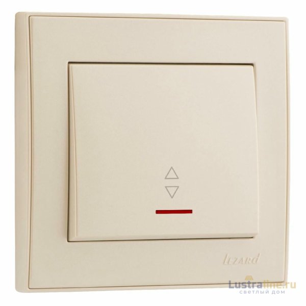 Выключатель проходной с подсветкой Lezard Rain 703-3030-114