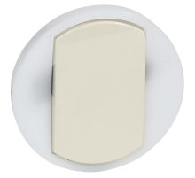 Лицевая панель Legrand Celiane выключателя одноклавишного с контурной подсветкой слоновая кость 067884