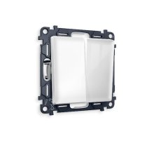 Комплект механизма 2-кл проходного выключателя Ambrella Volt Alfa MA103020