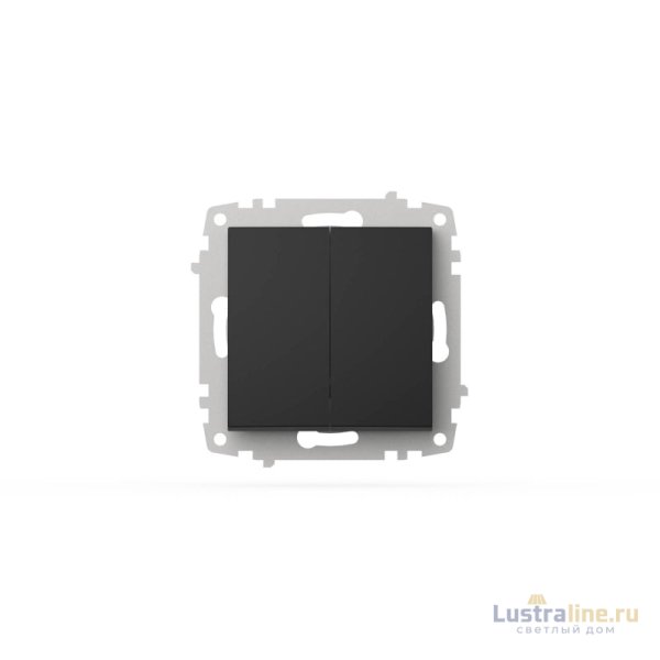 Выключатель двухклавишный ELBI Zena Vega 609-014800-202 Выключатель двухклавишный ELBI Zena Vega 609-014800-202
