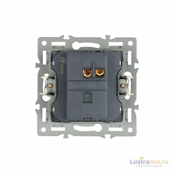 Механизм выключателя одноклавишный непроходной Arlight SWT-MK01-PL-BK (250V, 16A) 043711