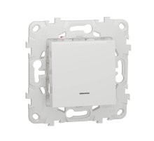 Переключатель одноклавишный перекрестный с подсветкой Schneider Electric Unica New NU520518N