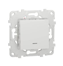Переключатель одноклавишный перекрестный с подсветкой Schneider Electric Unica New NU520518N