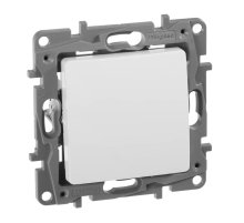 Переключатель одноклавишный Legrand Etika 10A 250V белый 672205
