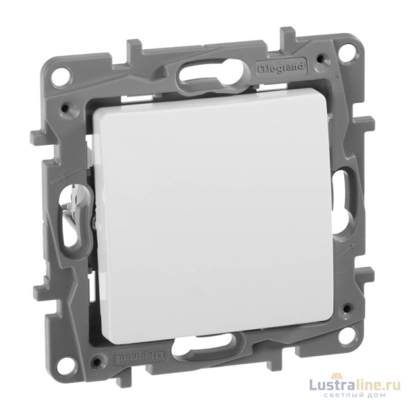 Переключатель одноклавишный Legrand Etika 10A 250V белый 672205