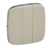 Лицевая панель Legrand Valena Allure выключателя трехклавишного слоновая кость 755036
