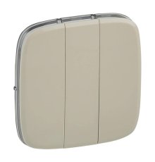 Лицевая панель Legrand Valena Allure выключателя трехклавишного слоновая кость 755036