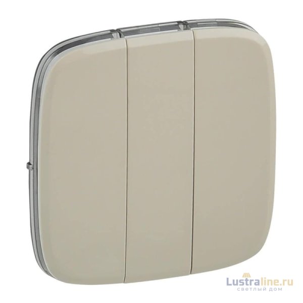 Лицевая панель Legrand Valena Allure выключателя трехклавишного слоновая кость 755036