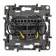 Переключатель двухклавишный Legrand Etika с подсветкой 10A 250V антрацит 672616