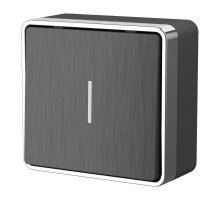 Выключатель одноклавишный с подсветкой Werkel Gallant графит рифленый W5010104 4690389163814