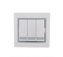 Выключатель тройной Lezard Mira 701-0215-109