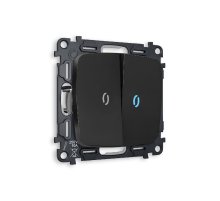Комплект механизма 2-кл выключателя с подсветкой Ambrella Volt Omega MO804020