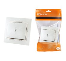 Выключатель одноклавишный на 2 направления Таймыр TDM Electric SQ1814-0007 Выключатель одноклавишный на 2 направления Таймыр TDM Electric SQ1814-0007