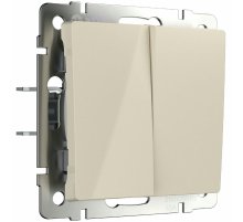 Выключатель двухклавишный с самовозвратом Werkel 4690389192326 W1122403 a062573