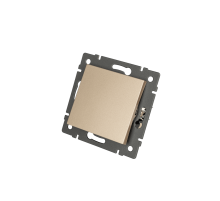 Механизм выключателя одноклавишный проходной Arlight SWT-MKP1-PL-GD-V (250V, 10A) 049874