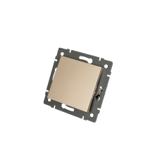 Механизм выключателя одноклавишный проходной Arlight SWT-MKP1-PL-GD-V (250V, 10A) 049874