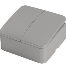 Выключатель двухклавишный Stekker София MSW10-20-03 49297