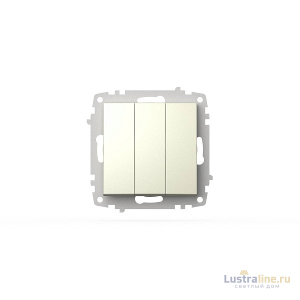Выключатель трехклавишный ELBI Zena Vega 609-010300-254