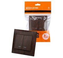 Выключатель двухклавишный с подсветкой Лама TDM Electric SQ1815-0405 Выключатель двухклавишный с подсветкой Лама TDM Electric SQ1815-0405