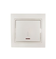 Выключатель проходной с подсветкой Lezard Mira 701-3030-114