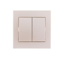 Выключатель двойной Lezard Rain 703-3030-101